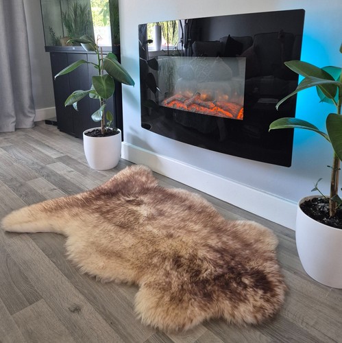 Genuine sheepskin rug natural - sheepskin,