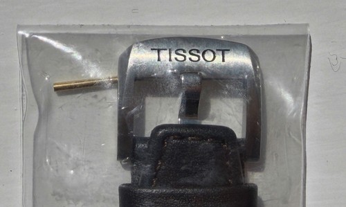 Brown leather tissot strap - leather,