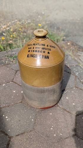 Antique stoneware flagon - flagon,
