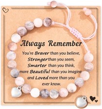 Natural Stone Healing Crystal Bracelets Christmas Birthday Gifts for Women Girls