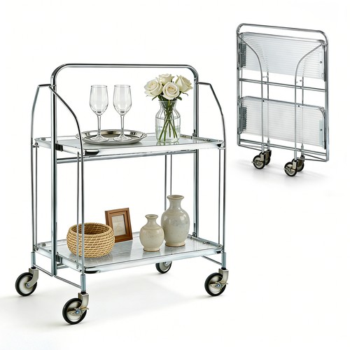 Tier folding kitchen trolley - folding,