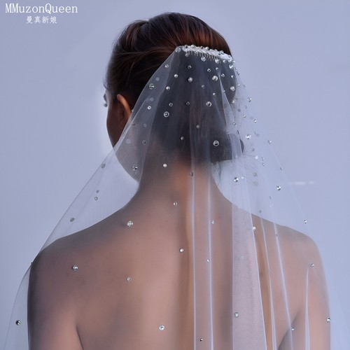 Shining wedding veil - shining, bride