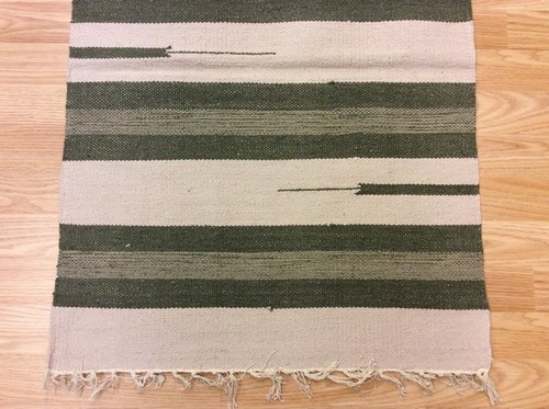 Striped black grey handloomed - black,