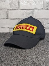 Pirelli Baseball Cap Adjustable Men's Black 100% Cotton Motors Car Racing Summer