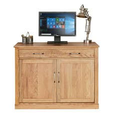 Solid oak hideaway home office - oak,
