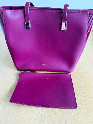 Ted baker purple leather tote - purple,