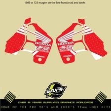 Honda 1989 Cr 125 Cr 250 Mugen Honda Factory Rad  Decals Graphics Evo Mx Vmx