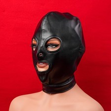 PU Leather Hood Head Harness