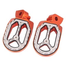 Shark Teeth Dirt Bike Foot Pegs for YAMAHA YZ85 YZ125 YZ250 YZ450F 99-15 Orange