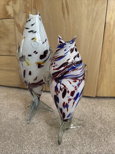 Murano style pair glass - pair, of