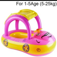 Car shape Toddler pool floats,Baby Swimming ring beach Pink