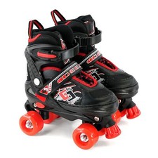 Kids Adjustable 4 Wheel Red