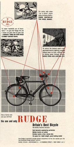 1948 rudge bicycles britains - rudge, bicycles: