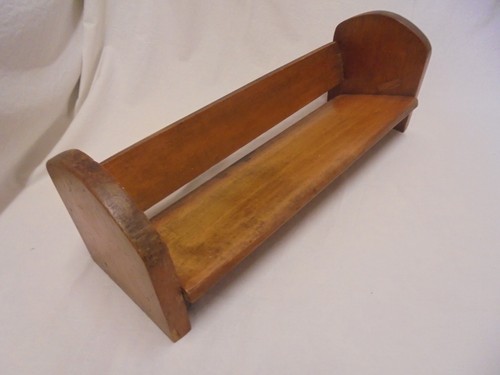 Vintage retro wood book trough - retro,