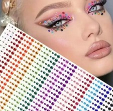 Eye Face Gems Stick on  Jewels 900 Pieces Glitter Festival Rhinestone Makeup Uk
