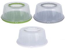 Round Large Plastic Cake Storage Box Cupcake Caddy Carrier Container Lid