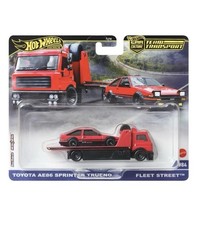 Hot Wheels Premium Team Transport Toyota AE86 Sprinter Trueno & Fleet Street