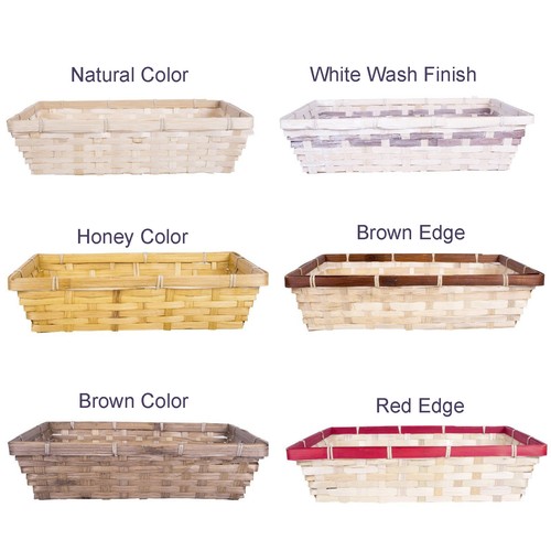 Bamboo wicker basket - bamboo,