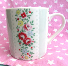 Vintage Cath Kidston Provence Rose Grey Stripe Mug Rare Design Excellent Cond