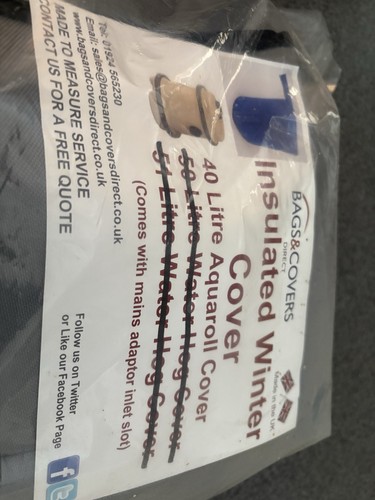 Insulated cover for - for, 40l