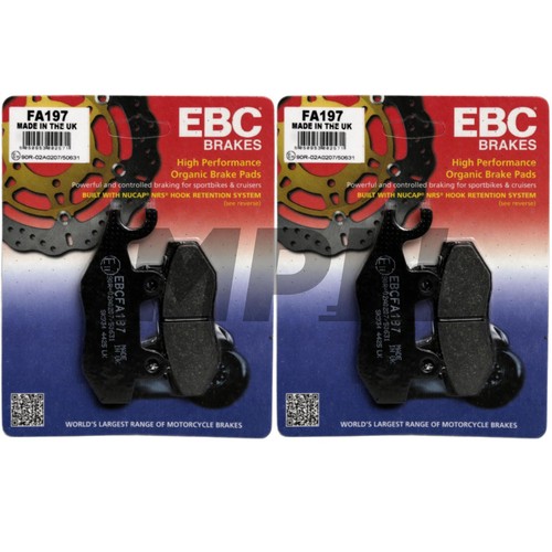 Ebc fa197 organic brake pads - fa197,