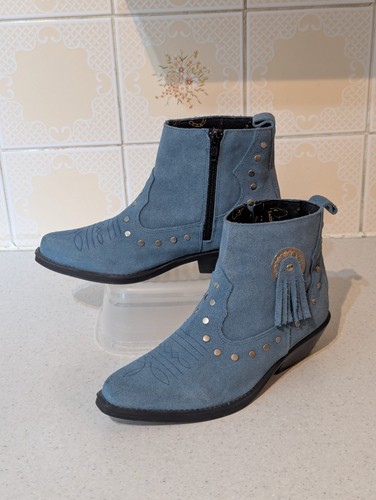 Santa cowboy boots blue - boots,