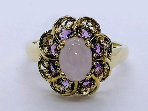 9ct gold lavender jade - 9ct,