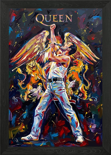 Freddie mercury queen painting - freddie,