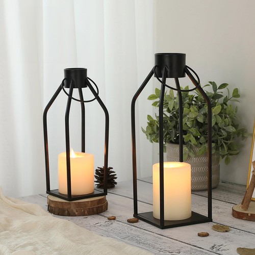 2pc industrial metal - industrial, candle