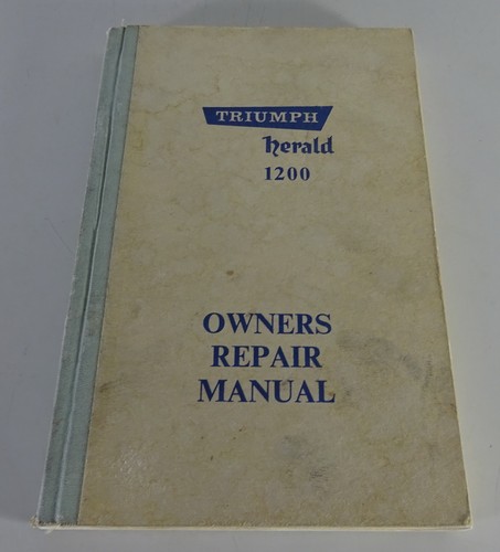 Workshop manual triumph herald - manual,