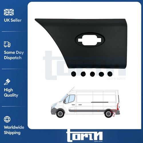 Rear left side moulding - rear,