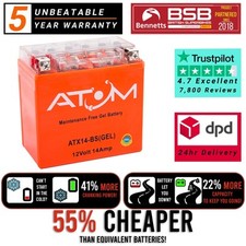 Atom ATX14-BS Gel Battery for