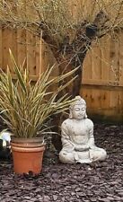58cm Tall Large White Sitting Garden Buddha Garden Decor Buddah Statue Ornament