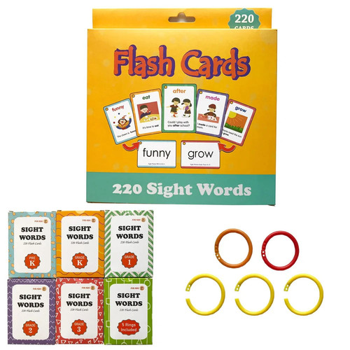 220 sight word flash - word, cards