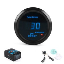 2" 52mm Blue Digital LED Turbo Boost Meter Gauge PSI Pressure Gauge Smoke Face