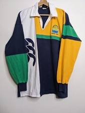 Vintage Canterbury Uglies School College Rugby Polo Jersey Shirt Large 2000 Y2K