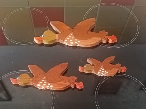 Retro set hand carved - set, 3