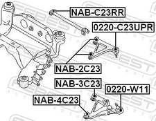 Wishbone bush Front NAB-4C23