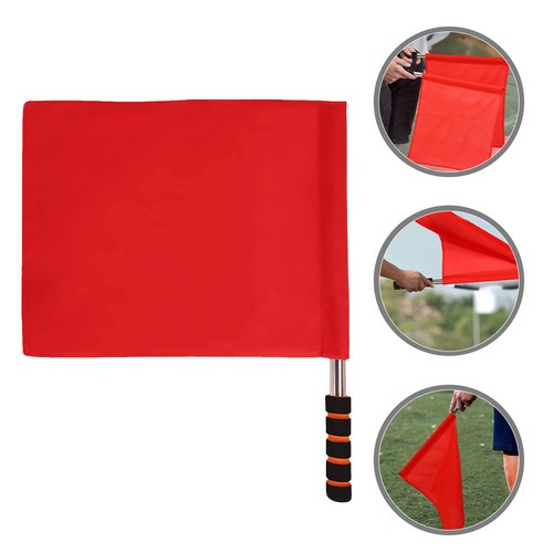 Set red referee flags - 2,