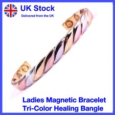 Ladies Magnetic Health Bracelet Copper Healing Bangle Arthritis Pain Relief Cure