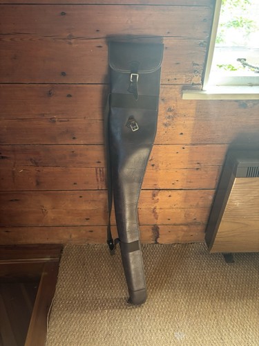 Faux leather gun slip case - leather,