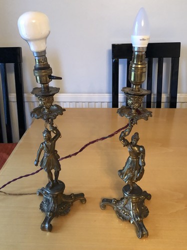 Pair antique vintage - of, solid