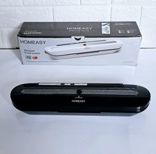USED Homeasy Automatic Food Vacuum Sealer Machine One-Touch Bag Sealer 10 Bags