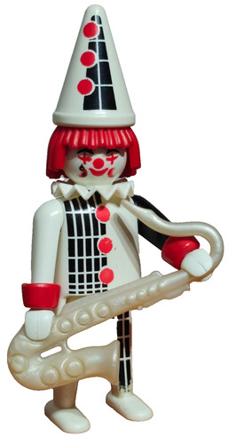 Playmobil clown figure with - clown,