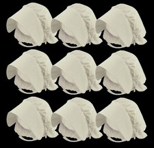 10 x White Victorian Style Bonnet Hat Fancy Dress Costume Adult/Child H20 214