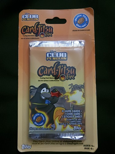 2009 club penguin card - penguin, jitsu