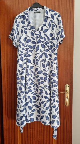 Jacques vert blue white leaf - white,
