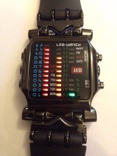 Led Binary Digital Watch Mens