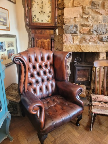 Vintage chesterfield leather - chesterfield,
