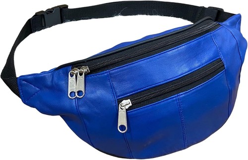 Genuine soft blue leather - genuine,